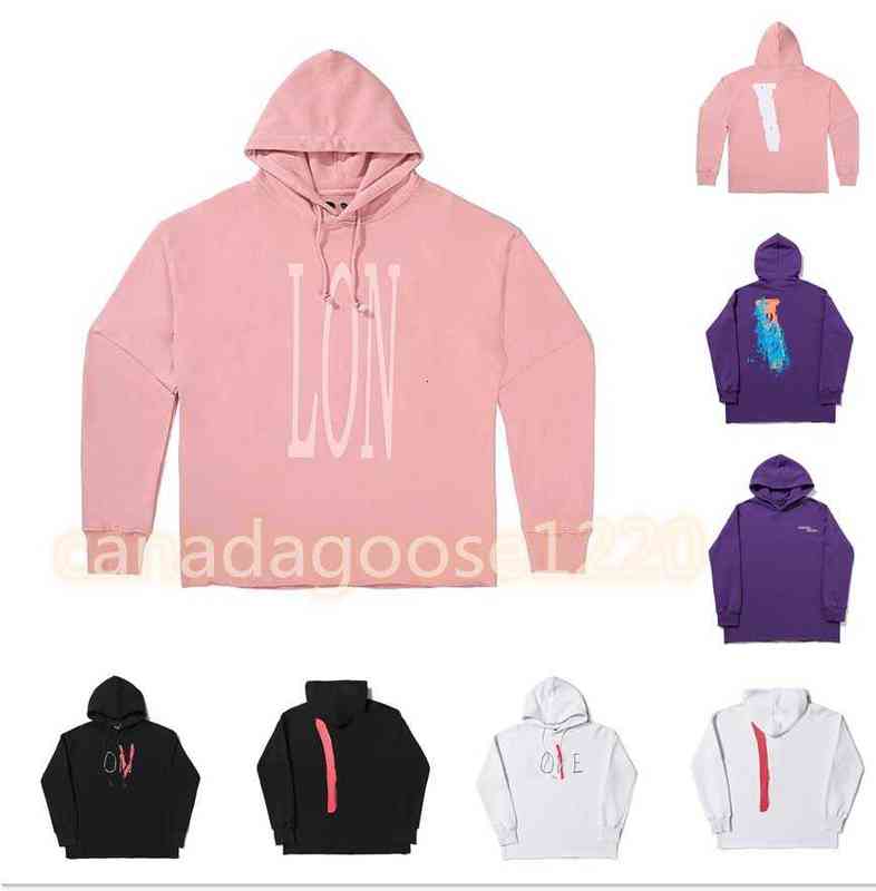 

Hip hop Men's and women's hooded sweater fashion big V casual hip-hop loose vlones size S- V, Picture color