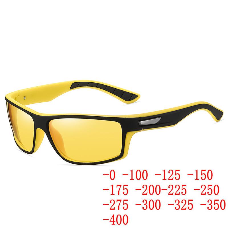 

Sunglasses Men Myopia Diopter Polarized Sun Glasses For Nearsighted Mens Square Prescription Sports Cycling NXSunglasses