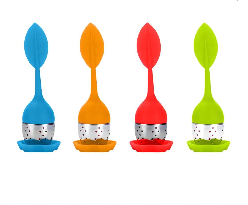 

Silicone Tea Infusers food grade filter creative stainless steel 8 colors Kitchen necessities