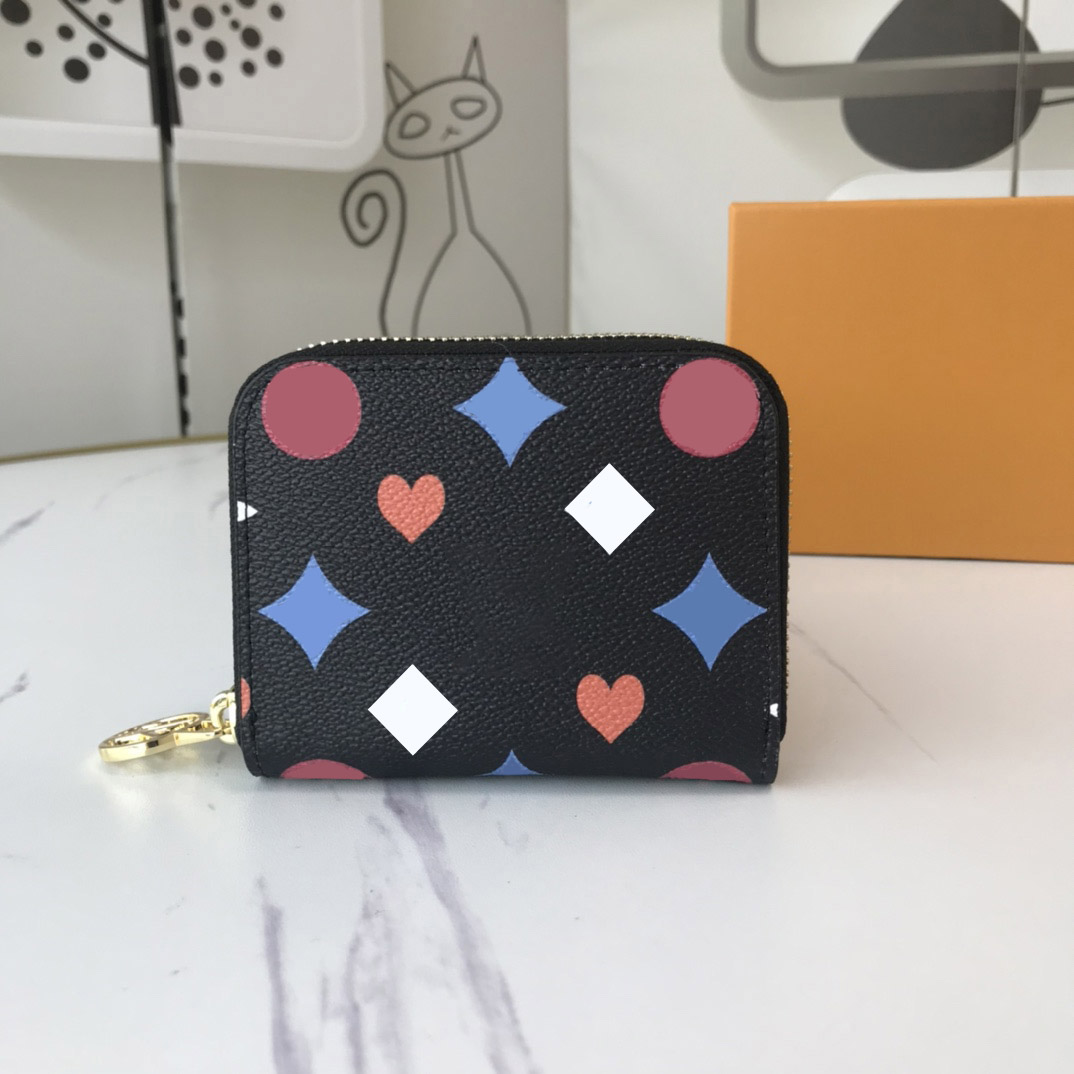 

Fashion Designers Zippy WALLET Mens Womens leather Zipper Wallets Highs Quality Flowers Coin Purse Handbags Long Card Holder Original Clutch With Box 80L305, Monograms