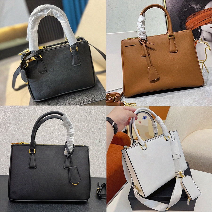

Women Galleria Saffiano leather tote bag print nylon lining designer mini medium large handbag leather handle crossbody lady killer shoulder bags Z4X6#