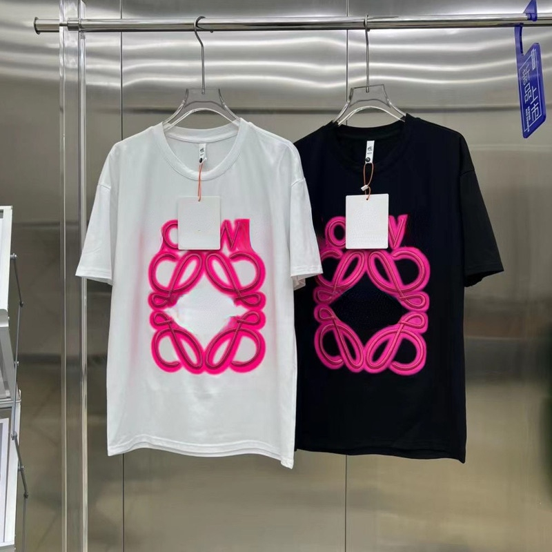 T-shirt T-shirt d'été à chaud Lwe Designer concepteur brodé T-shirt à manches courtes