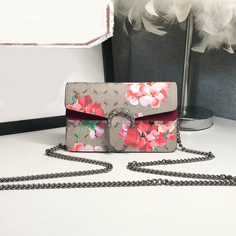 

Crossbody Bags Women Clutch Bags Waist Handbag Flap Wallet Classic Letter Print Real Genuine Leather Purse Removable Chain Shoulder Strap Silver Hardware