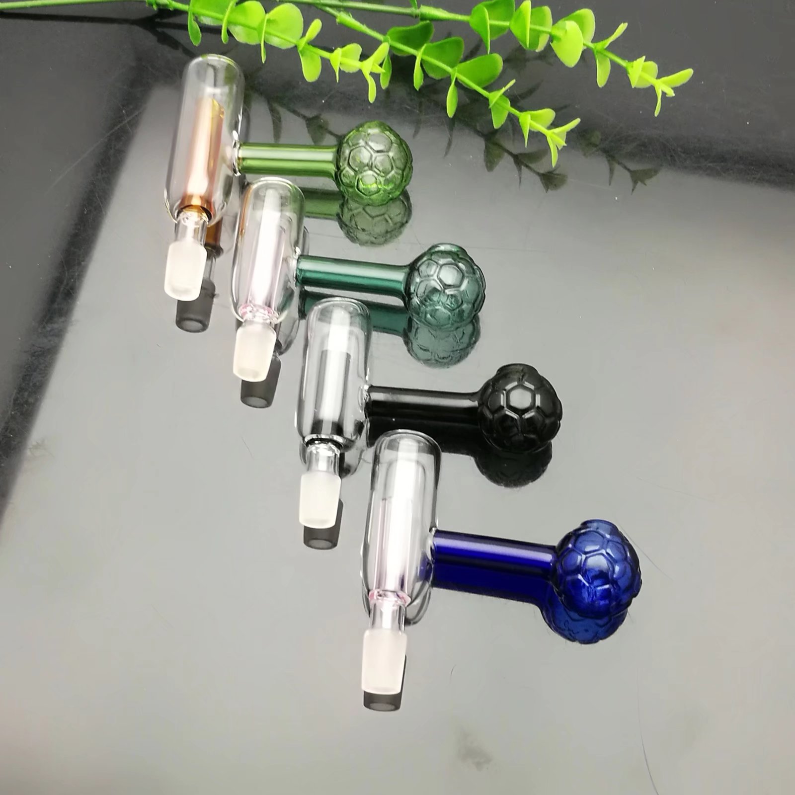

Pyrex Glass Oil Burner Pipe Color football filter glass boiler pipe accessories