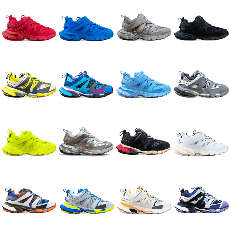 

2022 New Track 3 Triple S Fashion Designer Shoes Boots Men Women Sandals Casual Style Red Black White Blue Colour T2 Sports Shoes 36 45 Balance, 17