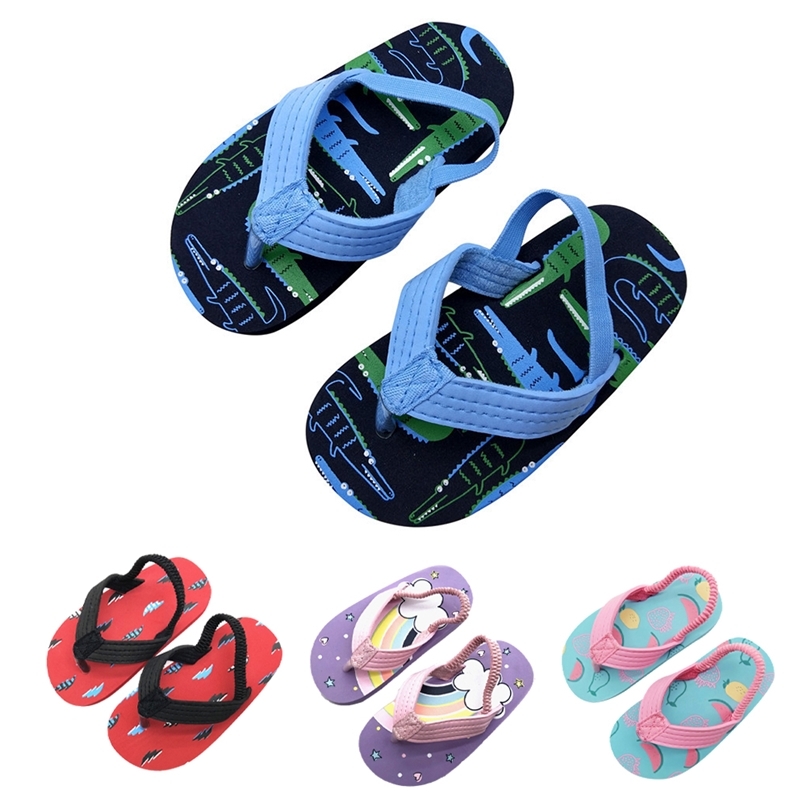 

Children Boys Flipflops Summer Casual Sandals Fashion Waterproof Child Beach Baby Girls Home Shoes Kids Slippers 220616, Black red