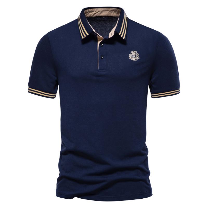 

Men' Polos Mens White Long Sleeve Shirt Loose Fit T Shirts Plain Pack Tees For Men LongMen, Navy
