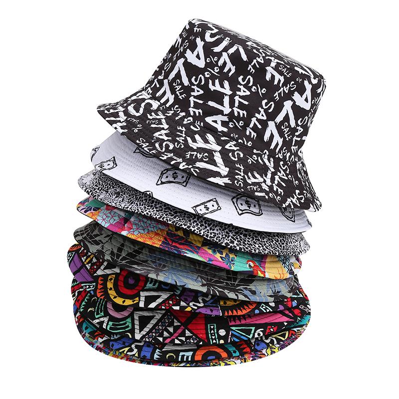 

Berets Men Women Fisherman Hat Vintage Print Coconut Tree Panama Bucket Reversible Bob Chapeau Femme Retro Hip Hop Cap Gorros