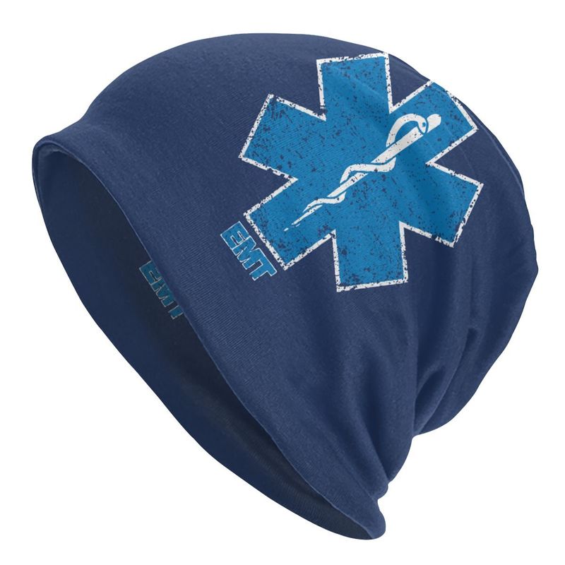 

Emt Star Of Life Skullies Beanies Hat Paramedic Medic Ambulance Autumn Winter Men Women Caps Summer Warm Bonnet Knitting Hats 220813