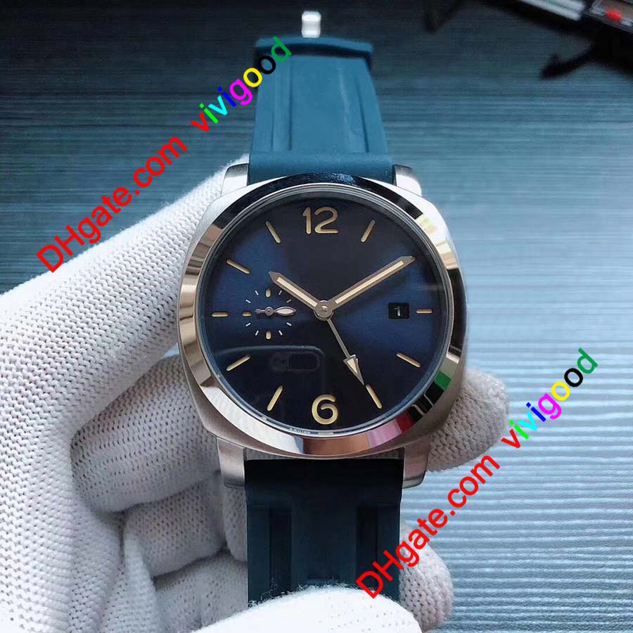 

Hight quality Men's Mechanical PAM Watch 44mm classic continuation of the 7 colors dial design leather strap