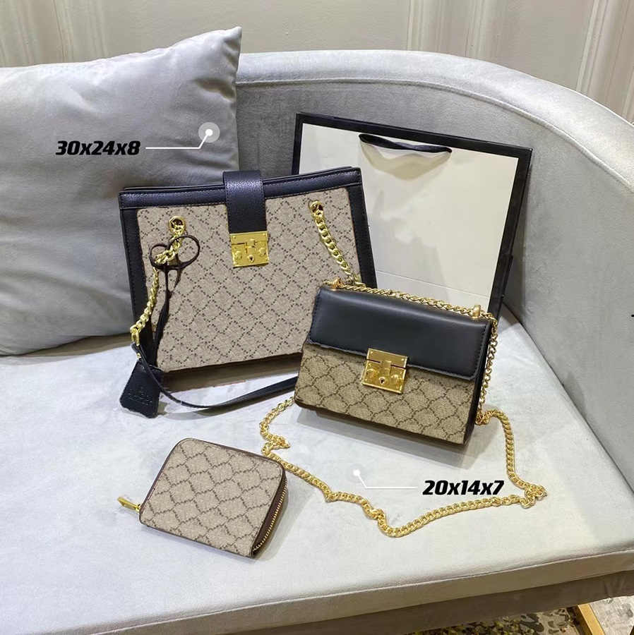 

Ladies Luxury Designer Bags Backpacks 3 Pieces/Set Large Capacity Crossbody Fashion Handbags06, Original box