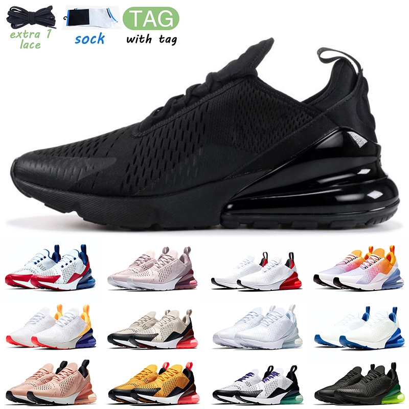 

Nike Triple Black White air max 270s Running Shoes coral stardust Habanero Red Orange Volt men Sneakers Women Sports Trainers