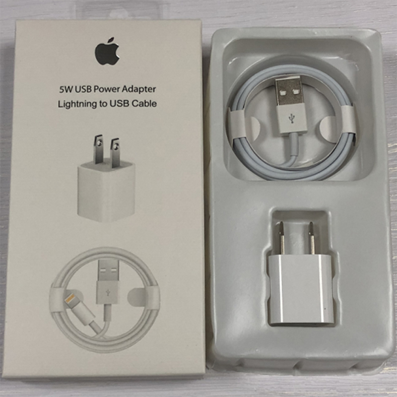 

Original OEM quality Iphone 5w 1a Fast Charger US EU UK plug 1m Lightning Cable 2in1 power adapter wall home USB charging Cables apple 2in1 originals retail packaging