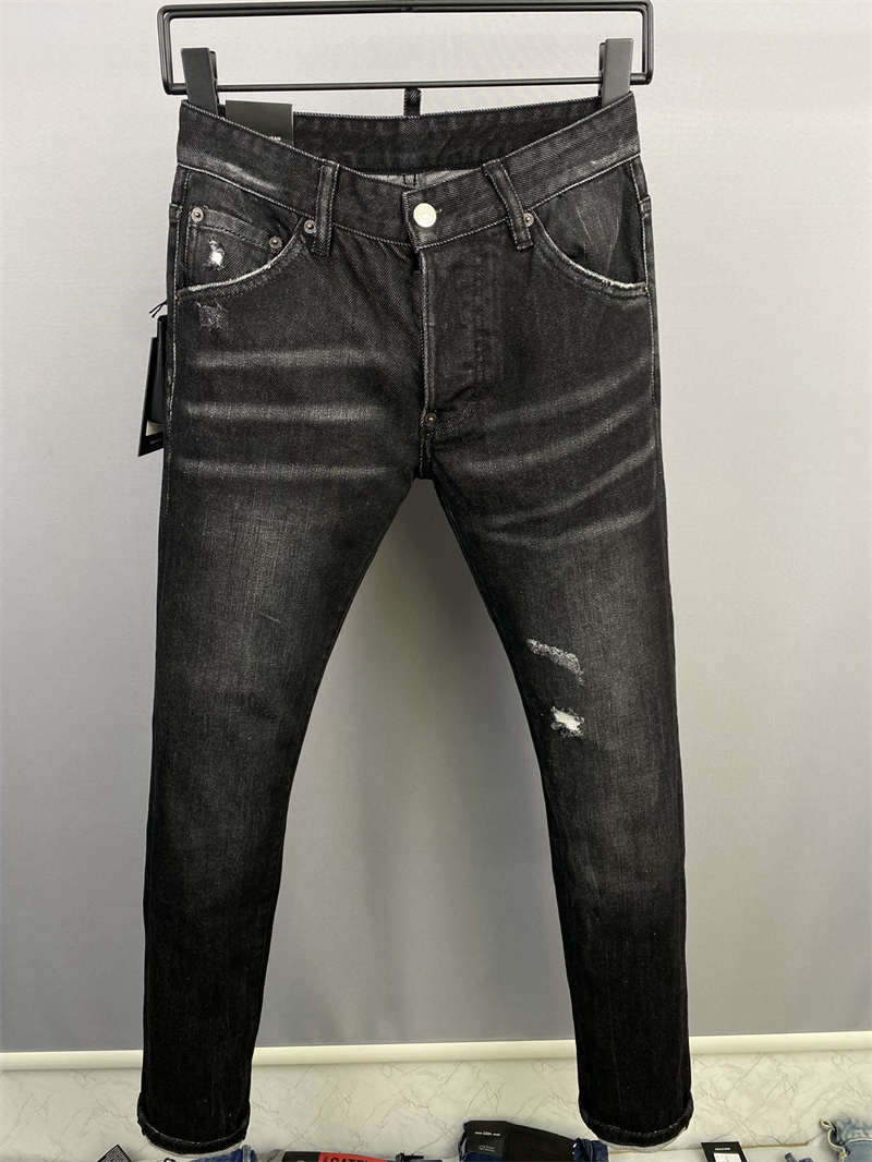 

2022 New Arrivals D2 Mens Luxury Designer Denim''dsq2''Jeans Holes Trousers Dsquare Jeans COOLGUY Biker Pants Mens Clothing 2#9833, 9833