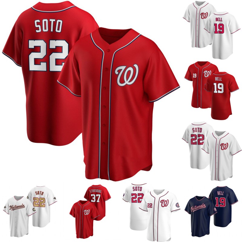 

Nationals Juan Soto Jersey Nelson Cruz Josh Bell Andrew Stevenson Lucius Fox Riley Adams Tres Barrera Keibert Ruiz Austin Voth Stephen Strasburg Joan Adon Jerseys, Mens cool base white gold