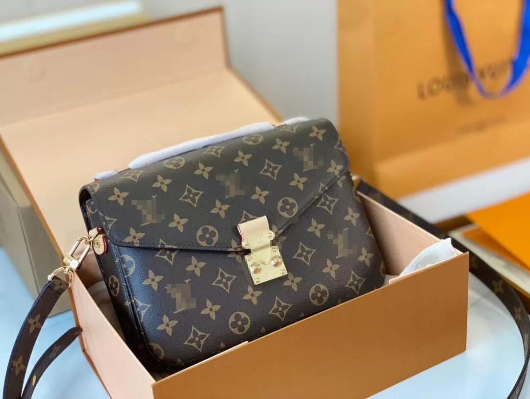 

2022-LOUISS VUTTONS LVs Designers Shoulder Bags Women Handbag Oxidizing Leather POCHETTE Elegant Messenger Bag Luxury Crossbody Shopping Purses Tote
