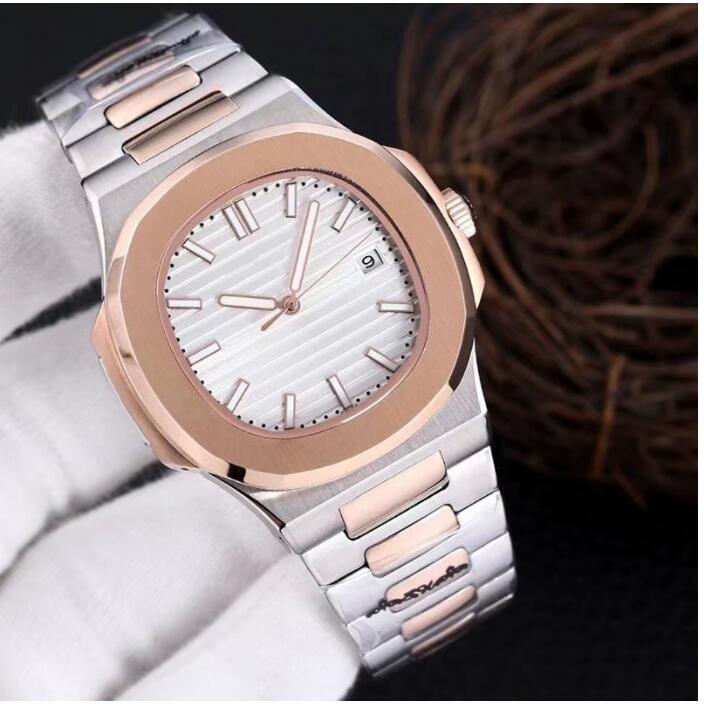 

40mm men top AAA designer luxury nautilus watches 316L steel band asian 2813 movement Automatic winding mechanical date display Movement Square Watch, Gray
