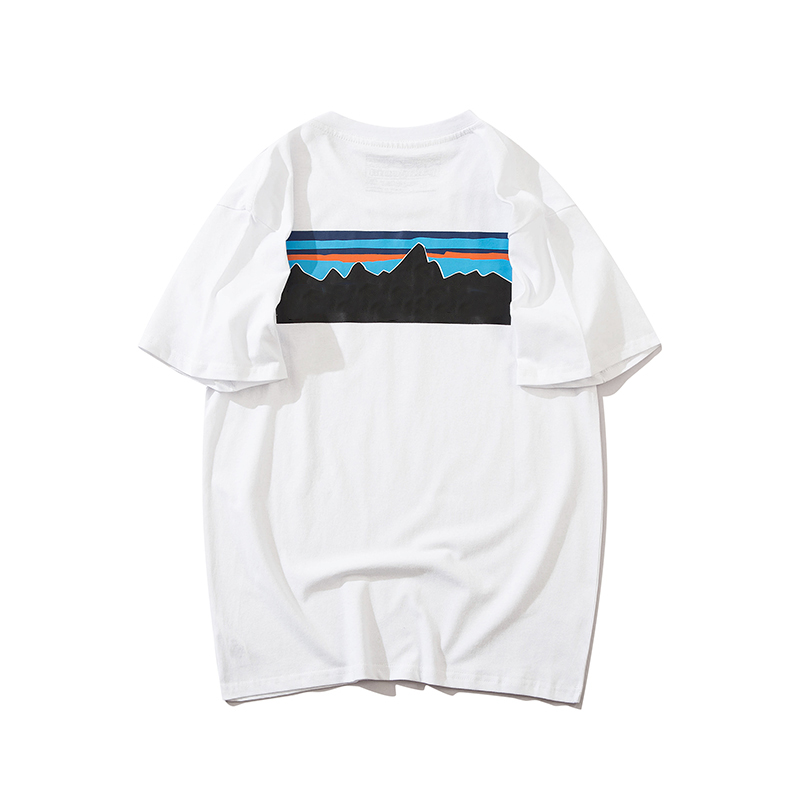 

Mens Womens designer PatagoT Shirts back Letter Print shirts tops Short Sleeve tees High Street Loose clothes Casual mountain peak waves T-shirt, I need look other product