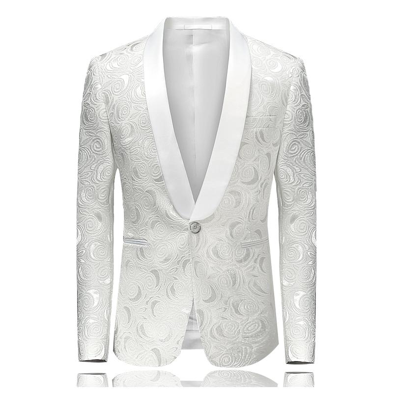 Men's Suits & Blazers High Quality White Mens Suit Jacket Large Size 5xl Men Blazer Coat Wedding Party Jackets And Coats