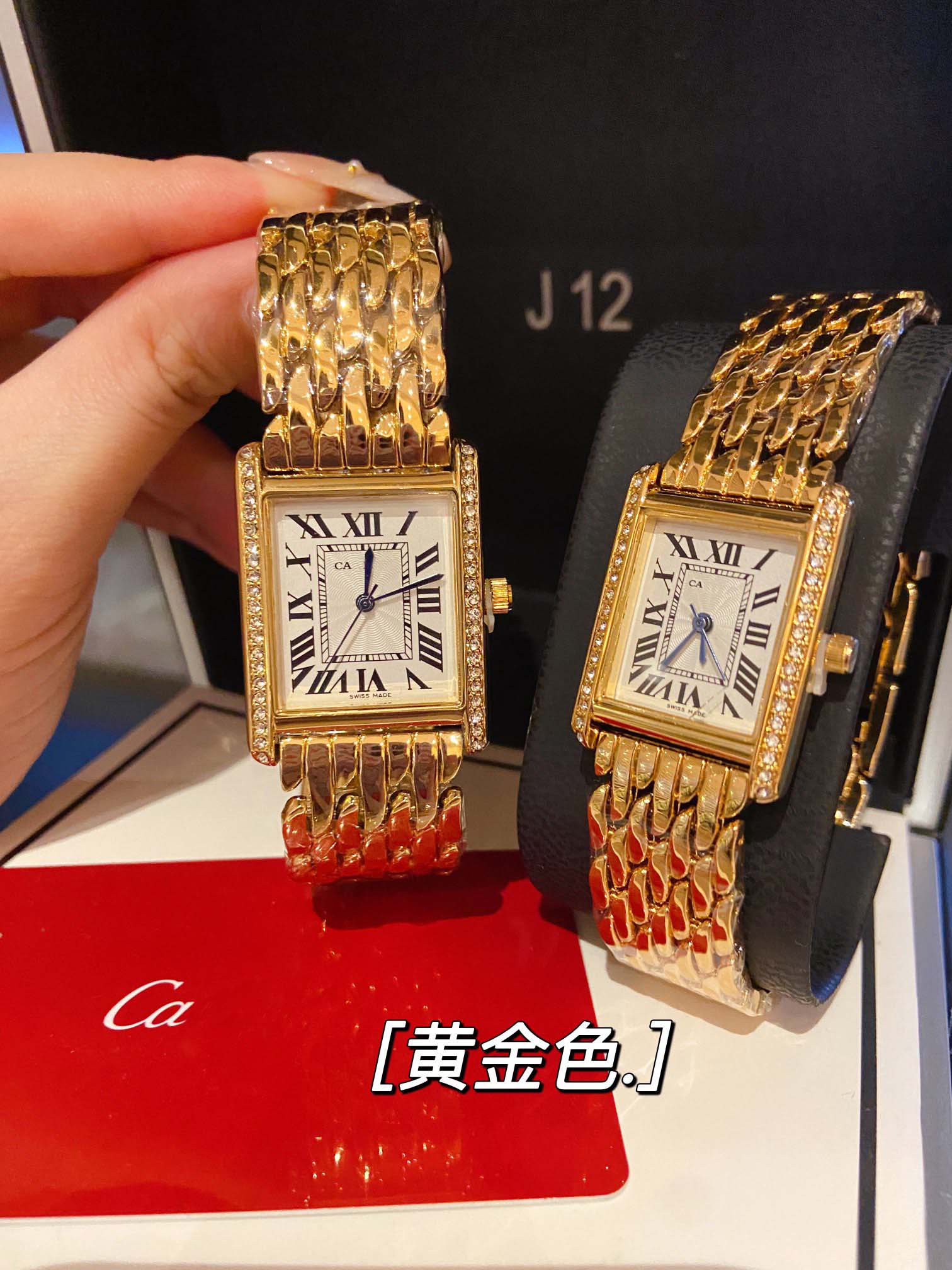 

couple watches luxury classic gold watch high-end quartz movement watch