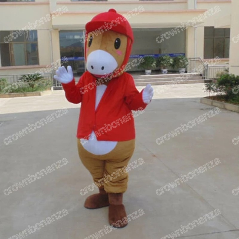 

Halloween Horse Mascot Costume Cartoon Anime theme character Adults Size Christmas Carnival Cartoon Dress Outfits, As picture
