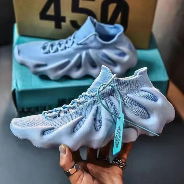 

High quality Men shoes 450 volcano xiaolongbao sports and leisure personality dumpling trendy shoes women sneakers US 5-11.5, Black