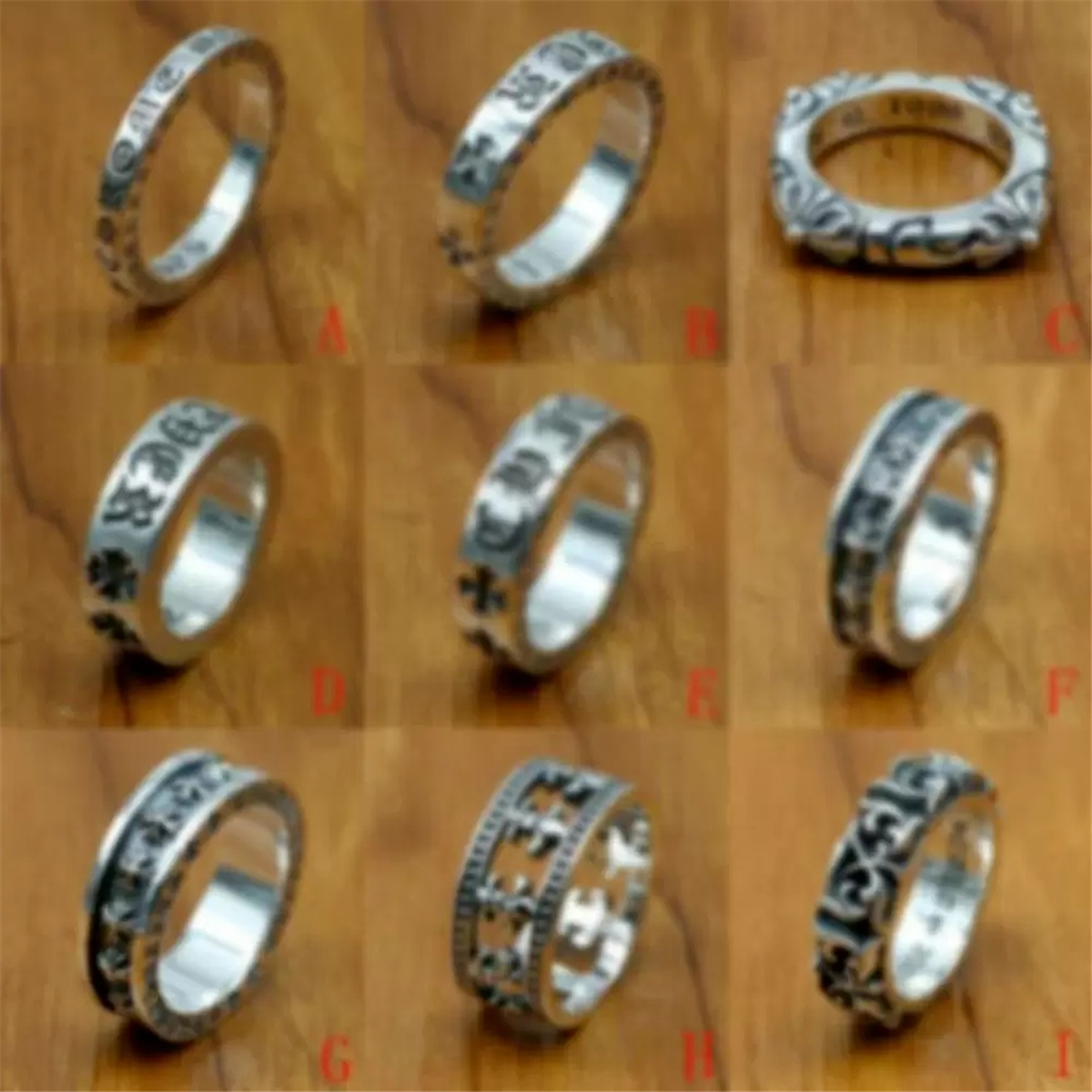 Hot Selling Chrome 2022 Heart Ins Men and women Sterling Silver Black Sikoro Heart Simple Cross Classic Couple Ring Domineering Ring men A001