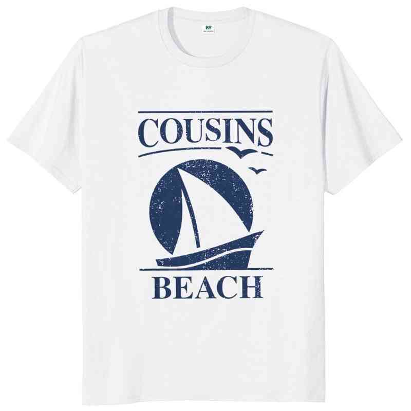 

e Summer I Turned Pretty T-shirt Adult Romance Drama TV Series Boat Cousins Beach Fans Tee Tops Summer Cotton Soft T Shirts T220517, Red
