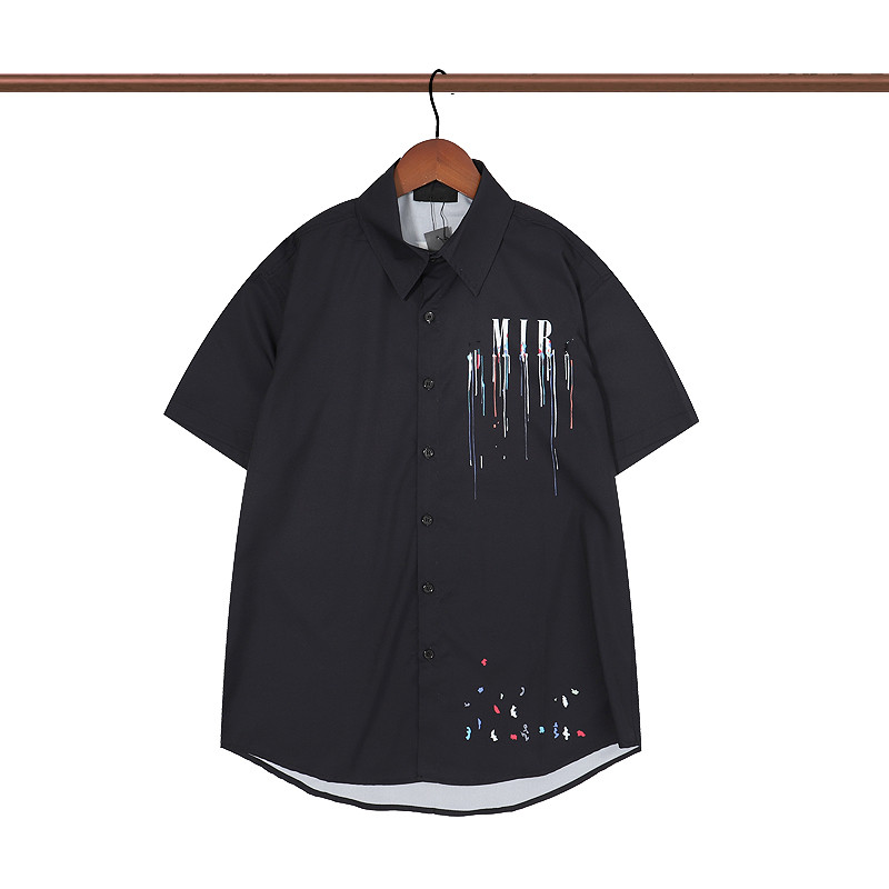 

Men's Casual Shirts 2022 Men Designer Blouses Banquet Fashion Letter Print Slik Bowling Plus Size Dress Summer Short Sleeve New Arrivalsw9xj, As picture show