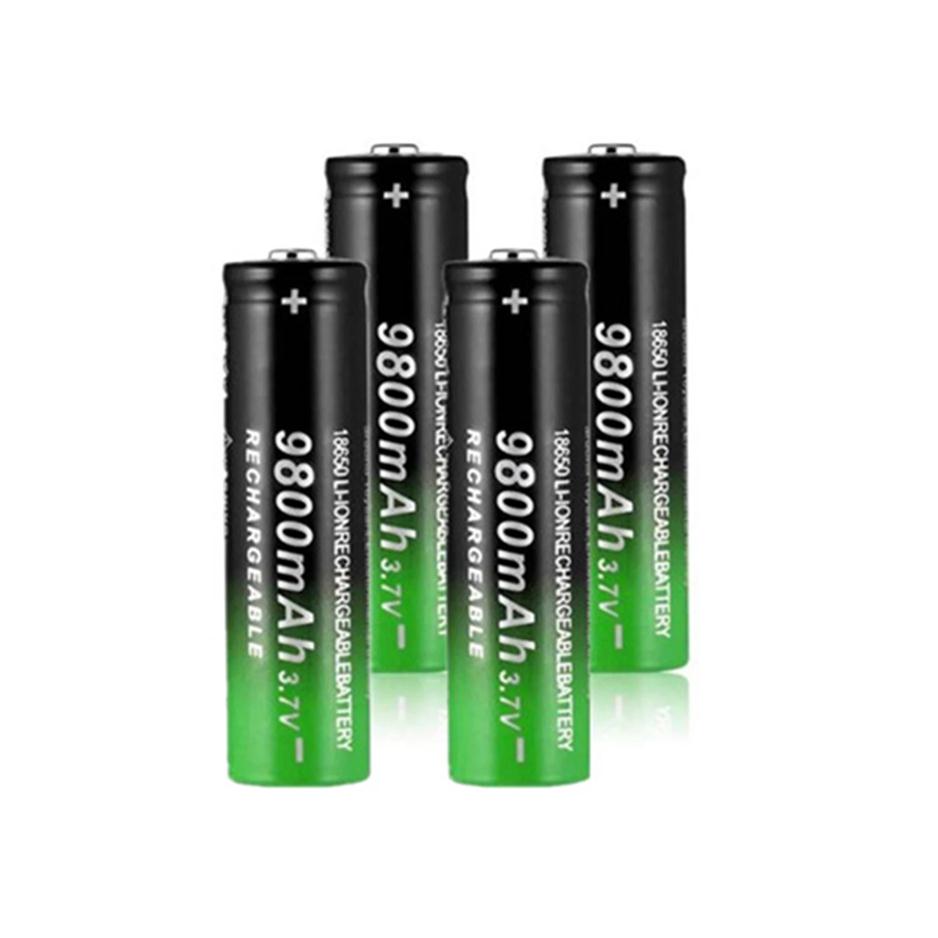 

High Quality 9800mAh 3.7V 18650 Lithium ion Batteries Rechargeable Battery For Flashlight Torch220g