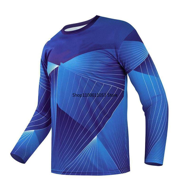 

Racing Jackets Est Downhill Jersey For Men Long Sleeve MTB Tops Anti UV Bicycle Shirt Pro Team Bike Sportswear Off Road ClothesRacing