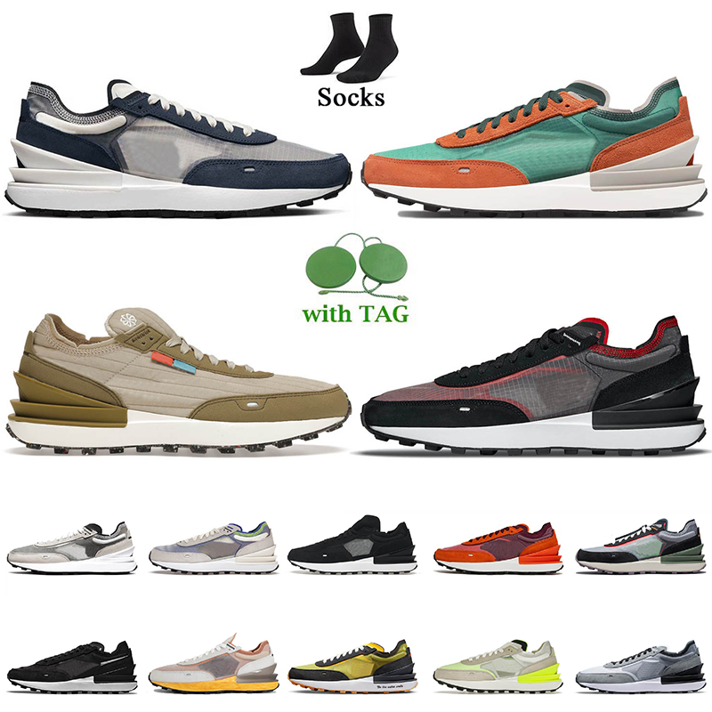 

Athletic 1 Low Running Shoes Fashion Women Mens Waffle One Platform Sneakers Phantom Hyper Royal Pro Green Rush Orange Rattan Black Summit White Trainers Sports, C14 bred 40-45