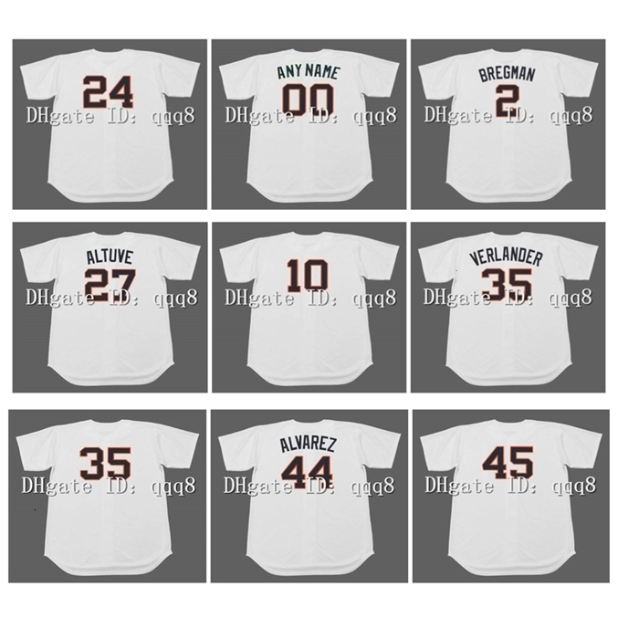 

NNik1 Vintage Houston Colt .45's Jerseys 24 JIMMY WYNN 2 NELLIE FOX 36 CLAUDE RAYMOND 35 JOE MORGAN 36 CLAUDE RAYMOND 45 CARLOS LEE Retro Baseball, White