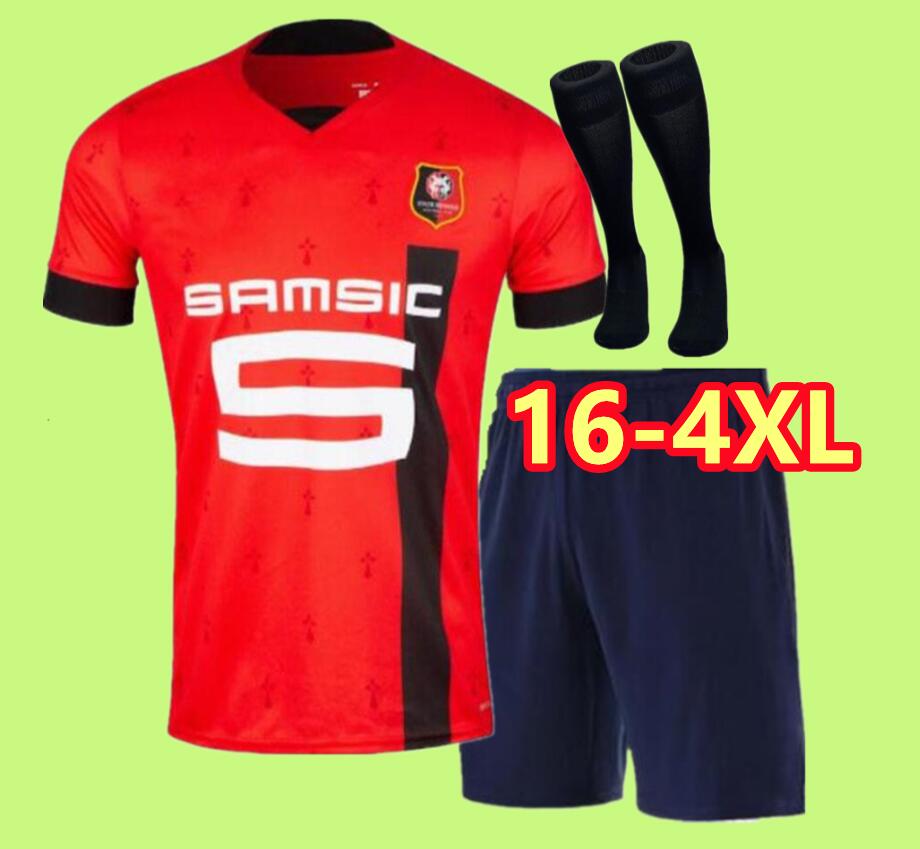 

S- Rennes 22 23 Stade Rennais fc soccer Jerseys Doku TERRIER BOURIGEAUD Guirassy CAMAVINGA 120th aguerd niang 2022 2023 maillots de foot men kit football shirts, Player