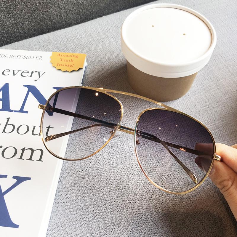 

Sunglasses MINCL/ Pilot Red Women Brand Designer Sun Glasses Alloy Frame Retro Party Female Shades UV400 NXSunglasses