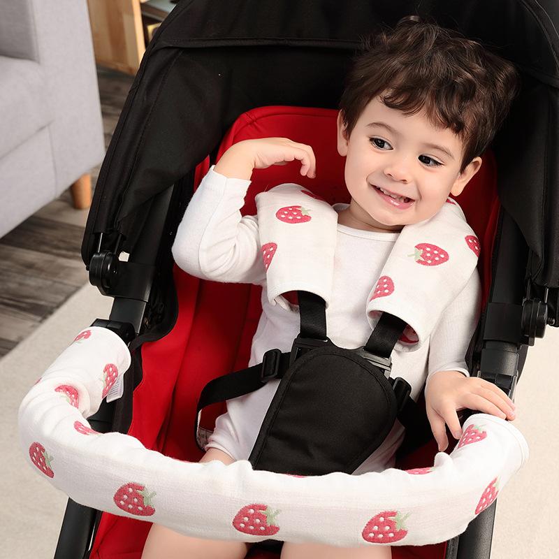 

Stroller Parts & Accessories Baby Pushchair Fence Protective Cover Bumper Seat Belt Saliva TowelStroller