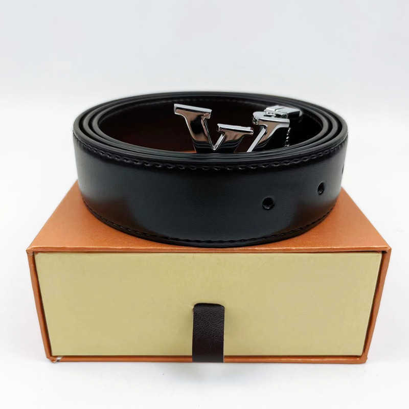 

mens Fashion classic designers belts women men casual letter smooth buckle belt width 3.4cm with box, White