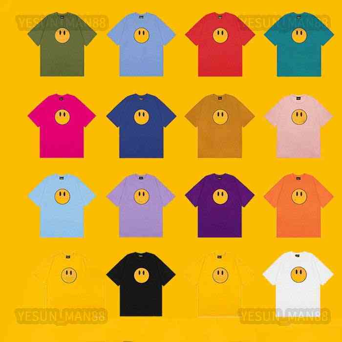 

Designer Luxury Craws Classic Summer Smiling Face Printed T Shirt Fashion Mens And Womens Couples Cotton Leisure Ins Short Sleeves Tees, 24