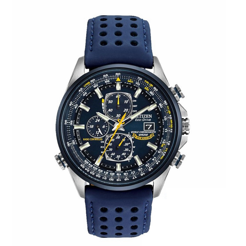 

Men's Watch Top Luxury Business Quartz Watch Men Waterproof Blue Angel World Chronograph Casual Steel Band Watch Waterproof 220608, Black belt