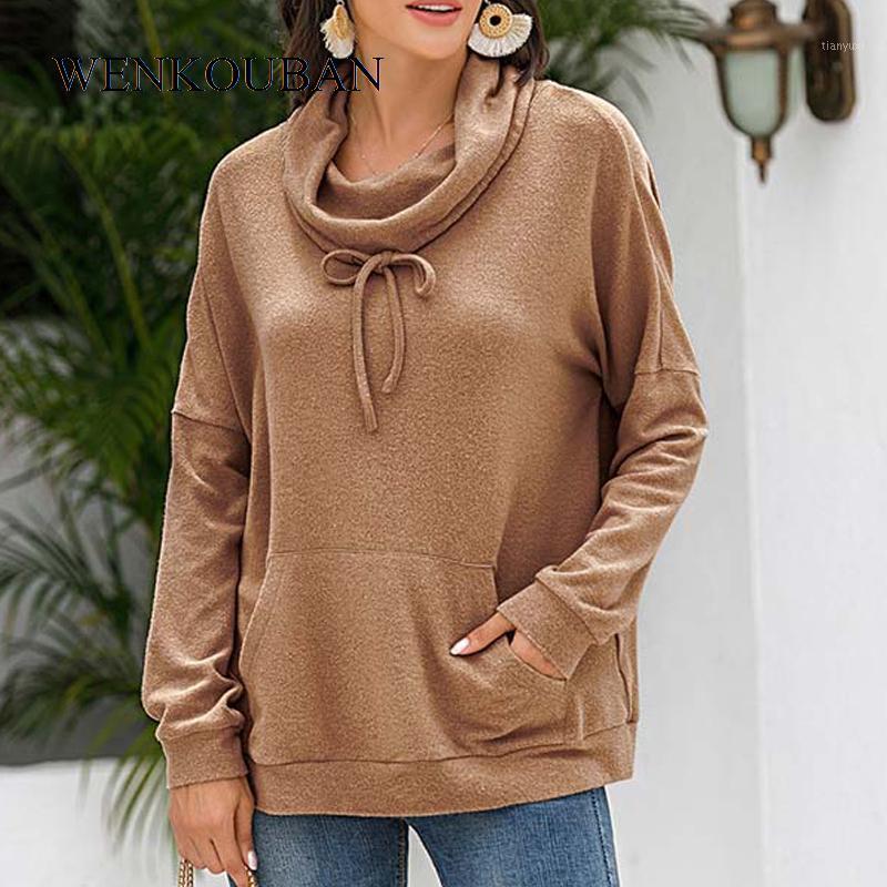 

Women Hoodies Autumn Cashmere Sweatshirt Female High Neck Winter Hooded Warm Thick Ladies Plush Moletom Feminino Women' & Sweatshirts, Coffee