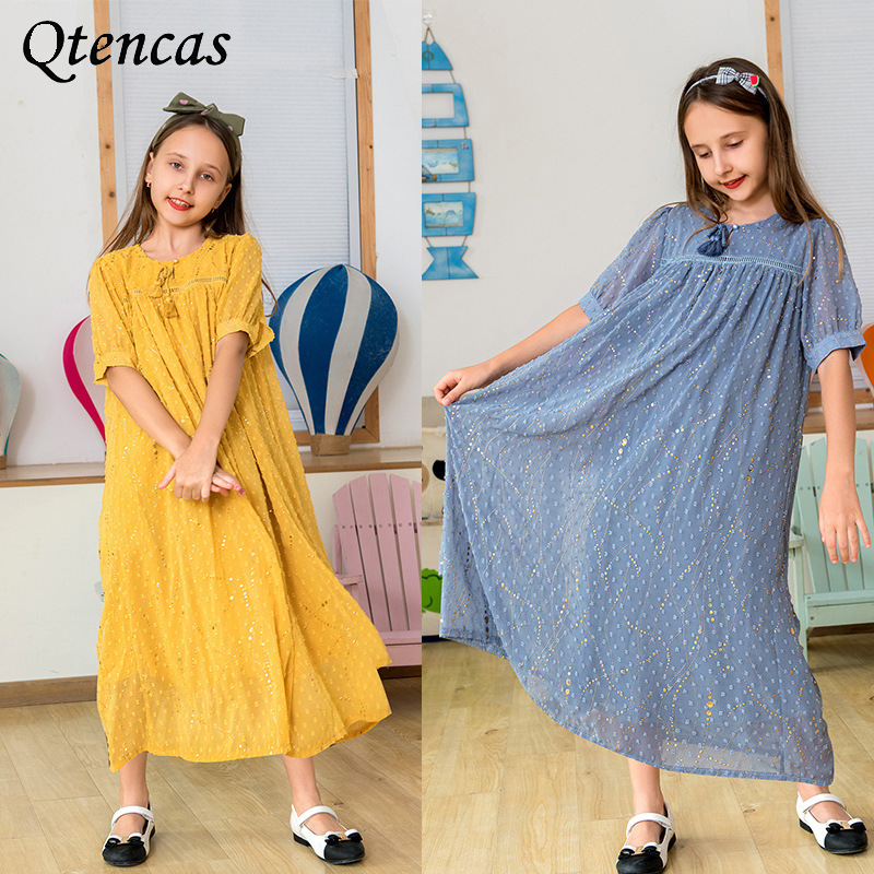 

Girl Kids Abaya Dubai Hijab Muslim Dress Turkey Oman Abayas for Children Pakistani Kaftan Robe Moroccan Caftan Islamic Clothing