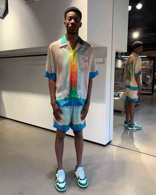 

Casablanca 2022ss dream shirt short sleeve holiday sirts unisex luxury women and men top, Multi