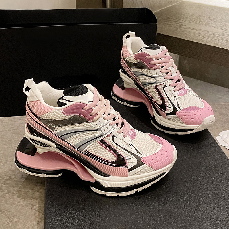 

Roller Shoes for Women Lace Up Mesh Casual Sport Walking Sneaker Trainers Shoes Breathable, White