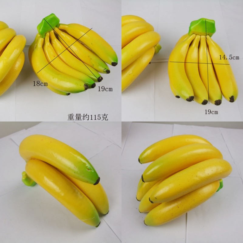 

Party Supplies Artificial Banana Emperor Banana Fruit Model Kitchen Cabinet Decorative Photo Props 495 D3