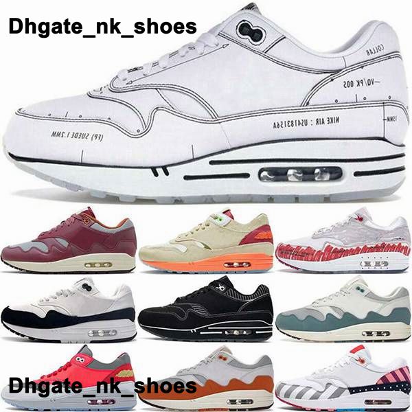 

87 Shoes Air Trainers AirMax1 1 One Sneakers Runnings Women Max Mens Size 12 Us Casual Clot Eur 46 Camouflage Parra Golden US12 Purple Black Chaussures Patta Waves