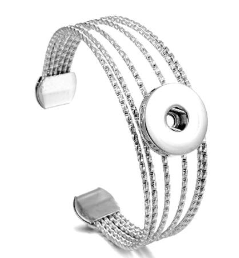 

18mm Snap Button Women Metal Bangle Elasticity Bracelet Retro Color Bohemia Charms Bangles Cuff Jewe jllHcS