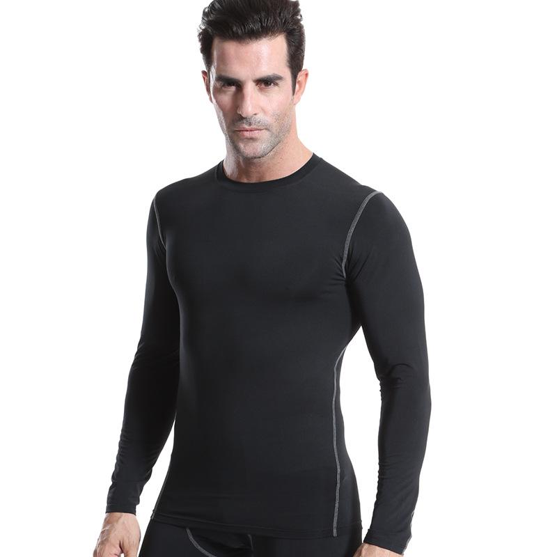 Men&#039;s T-Shirts Plus Velvet Men&#39;s Long-sleeved Tracksuit Running Quick-drying TeeMen&#039;s-image-781699636