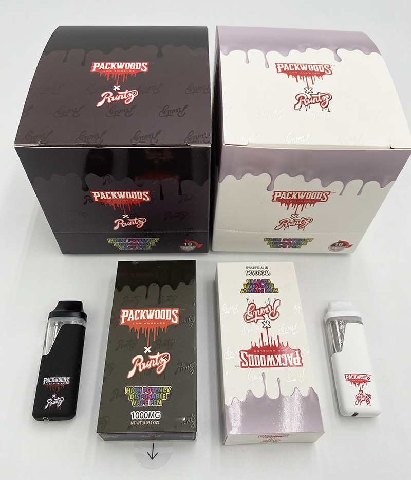 

Packwoods X Runtz Packwood Disposable vape pens 1ml pod 380mAh Rechargeable Battery Empty Vapes Pen