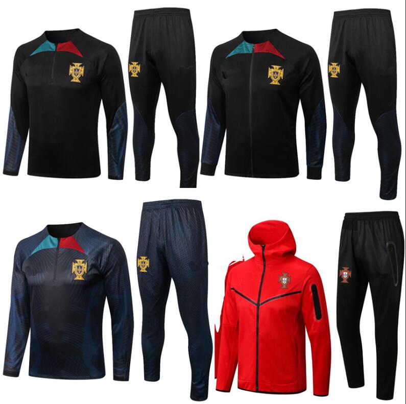 

2022 2023 Portuguese Long pull Jacket Football TRACKSUIT training suit 2223 Portugues JOAO FELIX survetement football training suit jogging chandal football, Yellow