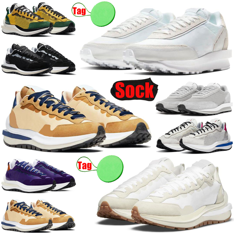 

With Sock Tag waffle vaporwaffle mens running shoes pegasus fragment Undercover LDWaffle Black Gum Sesame Sail Pure Platinum men women trainers sports sneakers, #1 sesame